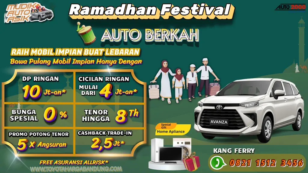 Promo Toyota Avanza Bandung - Beli Toyota Avanza Baru - Kredit Ringan Toyota Avanza