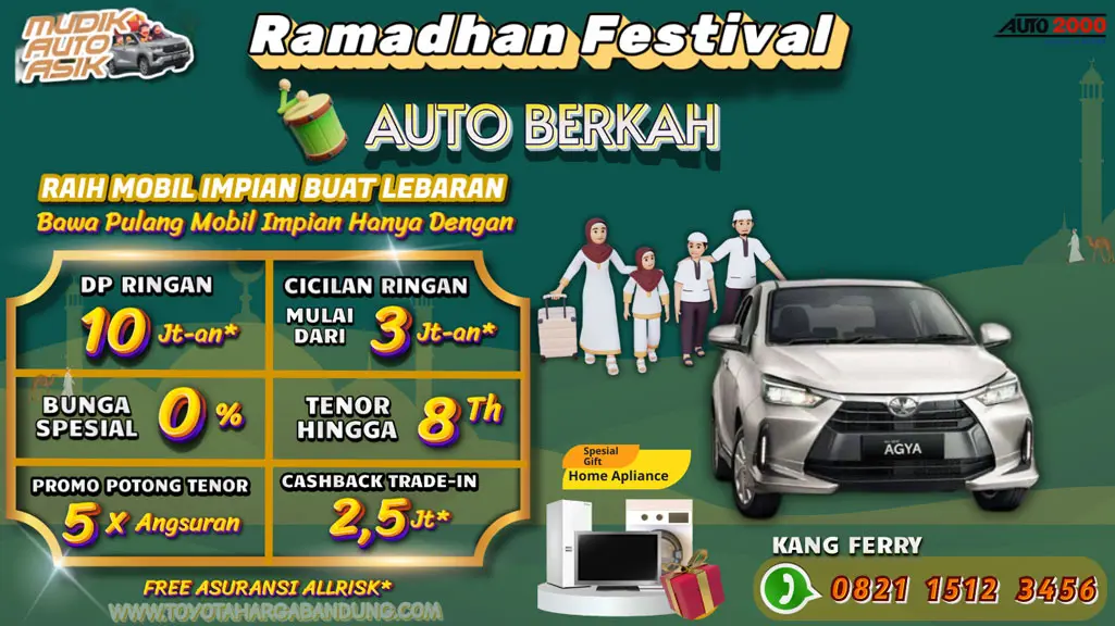 Promo Toyota Agya Bandung - Beli Toyota Agya Baru - Kredit Ringan Toyota Agya